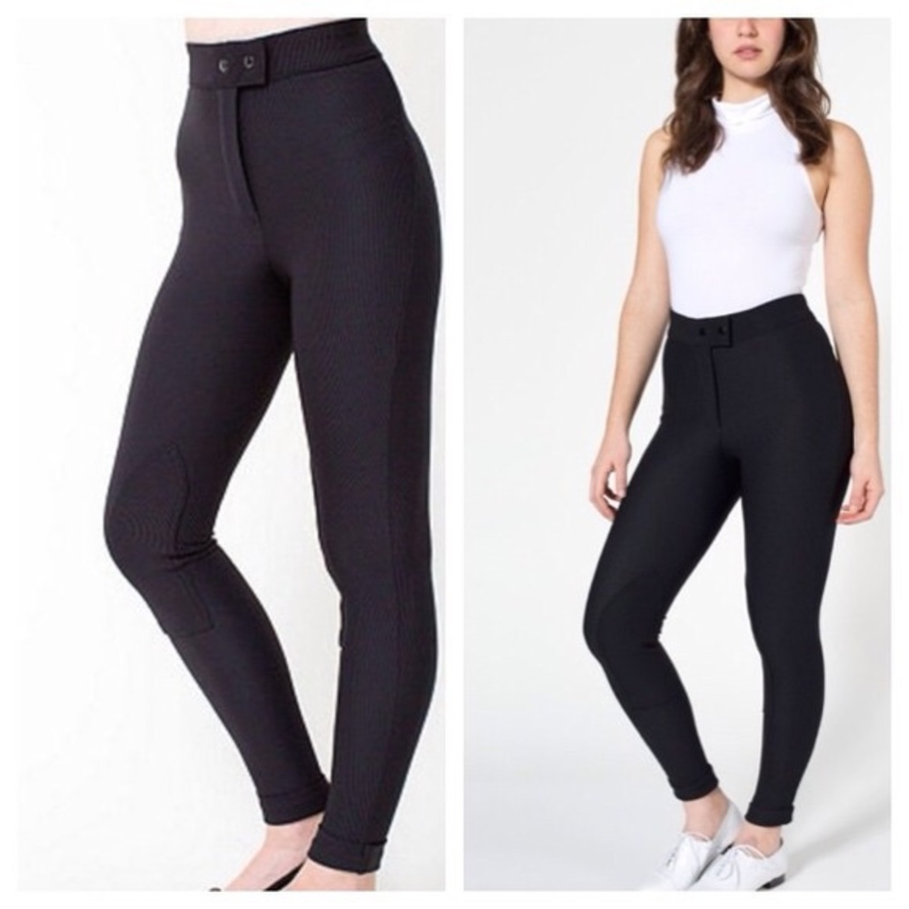 American apparel black riding pants